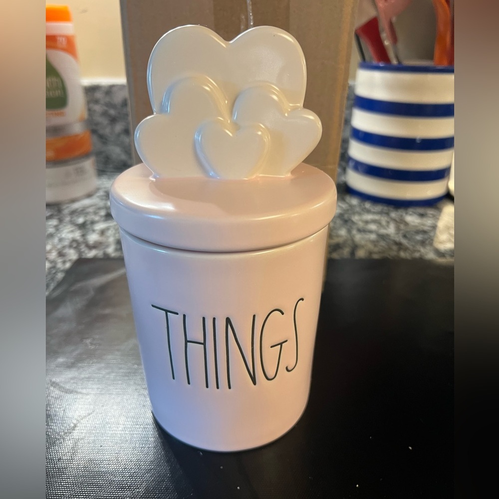 Rae Dunn “Things” jar NWOT